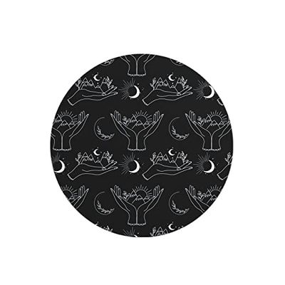 Questo Casa, Tapis de Souris Rond imprimé numérique avec Fond antidérapant pour Bureau et Maison Diamètre 22 cm