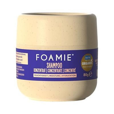 Foamie Shampoo concentrato idratante, 3 x cura concentrata, imballaggio sostenibile, idratante, vegano, senza siliconi