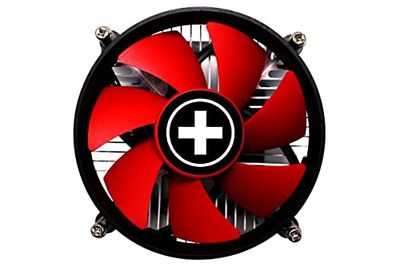 Xilence I350PWM Intel CPU-koeler, LGA 1700, 110W TDP, Top Blow, stille 92 mm PWM-ventilator, eenvoudige montage, optimaal voor matige koeleisen op kantoor en thuis pc, zilver