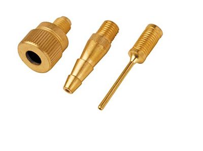 Mecafer 150537 3-częściowy zestaw adapterów do wentyli do pomp powietrza