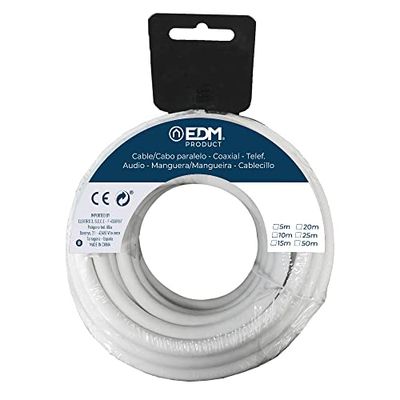 Bobina cavo parallelo 2 x 1,5 mm bianco 25 m (Audio)