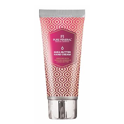 Pure Mineral - Crème Mains Revitalisante au Beurre de Karité - Minéraux Mer Morte, Nourrissante, Hydratation Intense - Sans silicones, sulfates, parabènes - 50ml