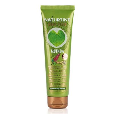 Naturtint | Hair Food Maschera Quinoa | Prolunga l'Intensità, Lucentezza e Durata | +20% di Fissaggio del Colore | Specifica per Capelli Colorati | 99% di Ingredienti Naturali | Metodo Curly | 150ml
