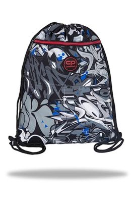 Coolpack Green Street Art, sporttas met trekkoord, uniseks, kinderen, eenheidsmaat, Meerkleurig, Eén maat