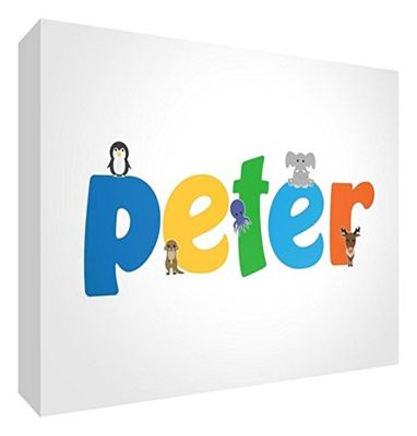 Little Helper Baby Peter 515BLK 15De diamant polerad pojke/token minnessak personlig med namn, Peter