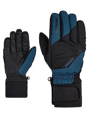 Ziener GATIS - Guanti da sci da uomo, impermeabili, traspiranti, blu navy, 10,5