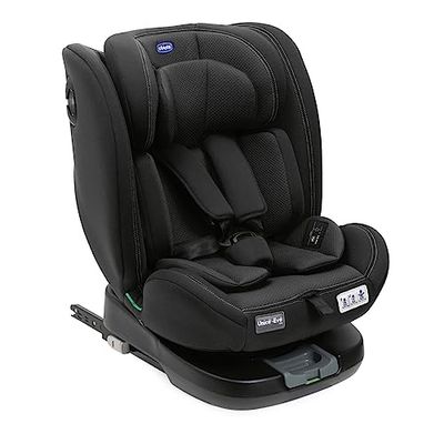 Chicco Unico Evo I-Size, Autostoel 0-36 Kg, goedgekeurd ECE R129/03, Isofix 360 draaibaar en in ligstand, Groep 0+/1/2/3 van 0 tot 12 jaar Zwart