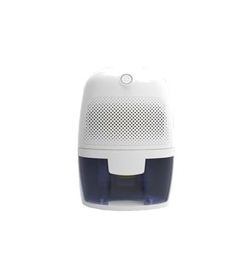 Mini-luchtontvochtiger, 500 ml, ideaal voor het verminderen van vocht in kleine ruimtes. Compact en efficiënt, perfect voor ruimtes zoals kasten en badkamers.