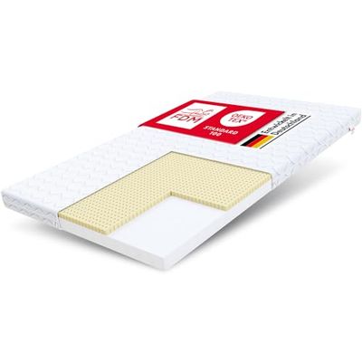 FDM Colchón de Espuma Colchones Colchón para Cuna, Blanco, 2
