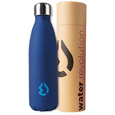 water revolution Botella FC-CR0130 Termo INOX. Premium 500ml Azul, Aluminio, Grande