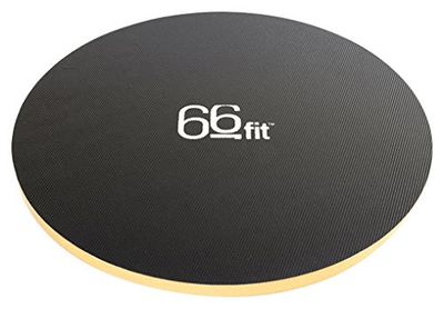 66fit Houten wiebelbalansbord, 40 cm, inclusief balanstraining, e-book voor training, revalidatie, oefeningen, fysiotherapie, uitstekende balanstrainingsapparatuur voor mannen en vrouwen