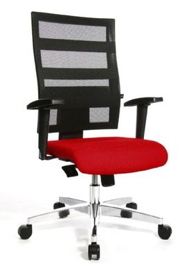 TOPSTAR X-Pander Chaise de Bureau avec accoudoirs réglables en Hauteur Rouge/Noir