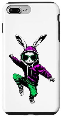 Hare cool avec des lunettes de soleil et des joggeurs Coque pour iPhone 7 Plus/8 Plus