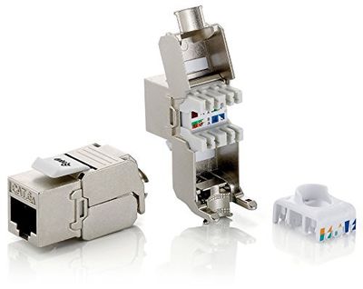 Equip 767221 Lot de 8 connecteurs Keystone Jack blindés