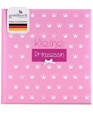 Goldbuch baby fotoalbum liten prinsessrose, 30 x 31 cm, 60 sidor med pergamin, med relief-typ lack och tillbehör 30x31 cm Kl. Prinzessin Rosa