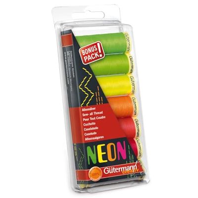 Gutermann 734008-1 Conjunto de roscas, 100 m, 10 unidades