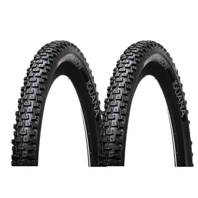 Hutchinson Set med 2 Iguana MTB-däck 26 x 2 mjuk stång, svart