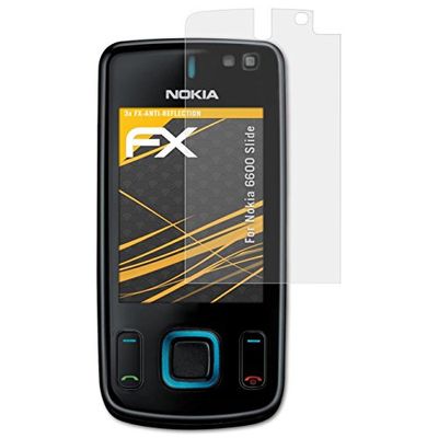 atFoliX FX-Antireflex Pellicola protettiva per Nokia 6600 Slide - Pellicola protettiva per display antiriflesso!