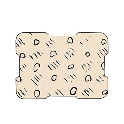 Bonamaison, Tapis de Souris Imprimé Numériquement, Fond Antidérapant, pour Bureau et Maison, Taille: 22x18cm