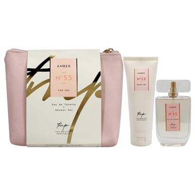 Amber N53 by The Master Perfumer for Women - 2 Pc Gift Set 1.7oz EDT Spray, 2.5oz Shower Gel