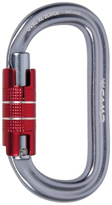 CAMP Unisex oval XL 2Lock-polerad/röd karbin, en storlek