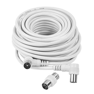 Verlengkabel TV 10 m stekker 9, 52 + adapter