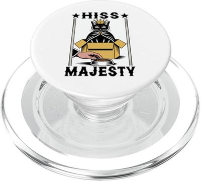Hiss Majesty Gatito Gato En Caja Amante Gato PopSockets PopGrip para MagSafe