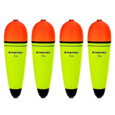 THKFISH Slip Bobbers Floats EVA-Slider-Bobbers Slip Kurken voor Zee Vissen Meerval Bobbers Assortiment Zoetwater 7"-4 STKS