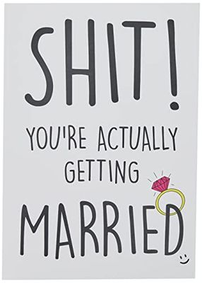 Grappige Engagement Cards Shit Je Getting Getrouwd Engagement Card Bestie Engagement Card Vriend Betrokken Kaart Betrokken Nieuw Betrokken PC470