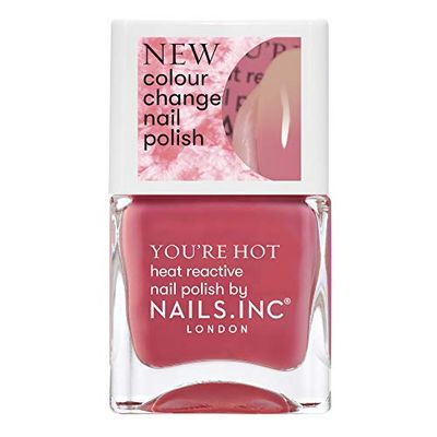 Nails Inc Hot Intentions Thermochromic Polish, peach, 14 millilitre