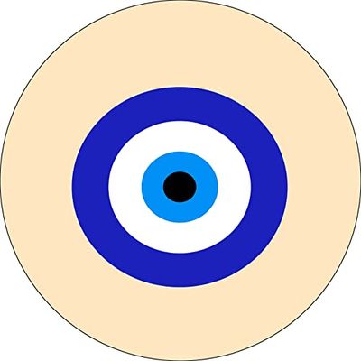 Bonateks, Runt digitalt tryckt musmatta, halkfri undersida, för kontor och hem, diameter: 22 cm