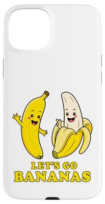 Disfraz divertido de plátano para niños, diseño de plátanos Let's Go Carcasa para iPhone 15 Plus