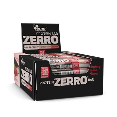 Olimp Sport Nutrition | Mr Zerro Protein Bar (50g) | Barres protéinées | Barre protéinée à la framboise (25x50g)