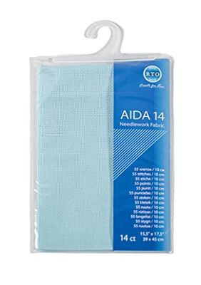 Mouldmaster Aida 14 Count Pale Blue, 39cm x 45cm