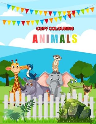 My First Animal Coloring Book: Fun and Easy Coloring for Kids: Cute and Simple Animal Illustrations for Kids Ages 3-6