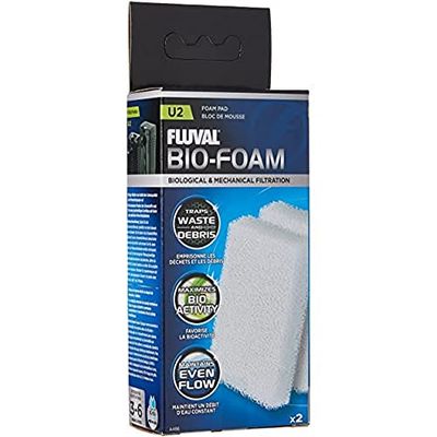 Fluval Schuimpatroon, voor grote vuildeeltjes voor het Fluval binnenfilter U2, 2-pack