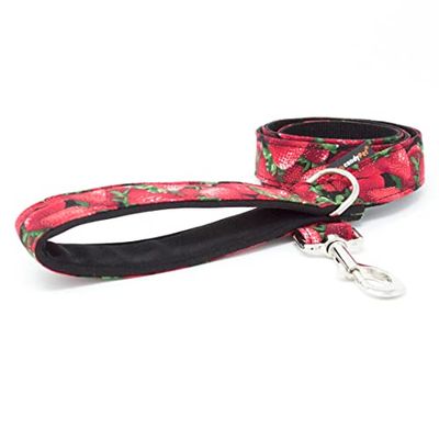 CandyPet® Corda per Cani – 120 cm di Cotone con Manico Imbottito Softshell – Strawberry