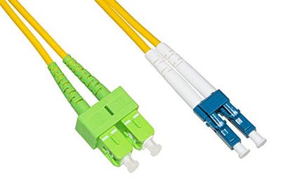 Glasvezelkabel Sc APC naar LC Upc Singlemode Duplex Mt.2