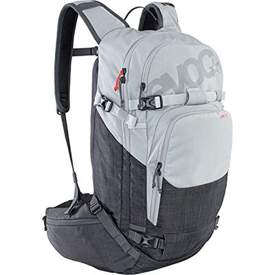 EVOC LINE 30 all-mountain rugzak (NEURALITE SYSTEM, skihouder, apart lawinecompartiment met noodplan, gemakkelijk toegankelijk hoofdcompartiment, BODDY HUGGING), gevlekt zilver/koolstofgrijs