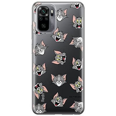 ERT GROUP mobiltelefonfodral för Xiaomi REDMI NOTE 10/ 10S originalt och officiellt licensierat Tom and Jerry mönster 007 optimalt anpassad till formen på mobiltelefonen, gedeeltelijk transparant