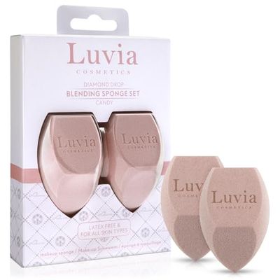 Makeup Sponge Set Diamond Shape Luvia Cosmetics Makeup Blender Candy Pink
