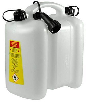 BEST4FORST Bidon Double 6L Noir Polyéthylène Haute Densité