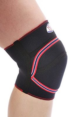 TSM 88 - Rodillera con Acolchado (Corta) Negro Negro Talla:Extra-Large