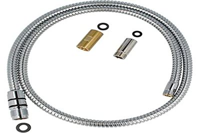 Hansa - Tubo metallico per rubinetto doccia, modello HANSARONDA, con testa 59906726