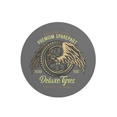 Questo Casa, Round Digital Printed Mouse Pad, Non-Slip Base, for Office and Home, Diameter:22cm