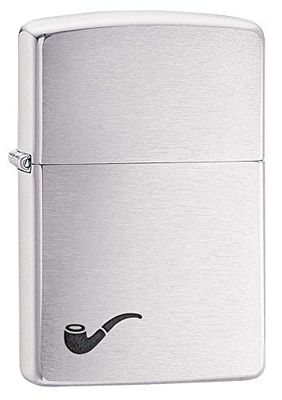 Zippo Pipe Lighter - Brushed Chrome