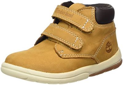 Timberland Toddle Tracks Hook and Loop (Toddler), botas de bebé para meninos e meninas, Amarelo Wheat Nubuck, 22 EU
