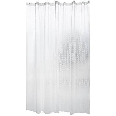 MSV Rideau de Douche EVA Kerry 180x200cm QUALITÉ Premium Transparent - Anneaux Inclus