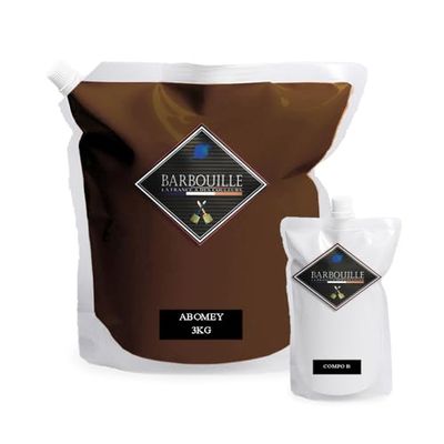 BARBOUILLE - Bar-Résine Abomey - Résine Epoxy Bi-Composants - Effet Brillant - Peinture Mur, Plafond, Boiserie, Carrelage & Métal - Lessivable - COV A+ - Fabriquée En France - 2,5 L