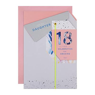 Hallmark Carte d'anniversaire 18 ans pour fille Motif origami